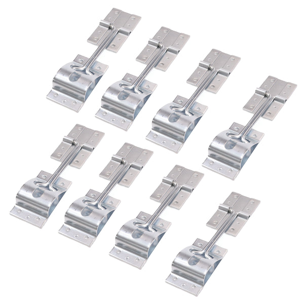 Red Hound Auto 8 Metal T-Style Door Holder Entry Door Catches 4 Inch Long Compatible with RV Trailer Camper Exterior Door Hold Hook & Keeper Hardware Zinc Plated Steel
