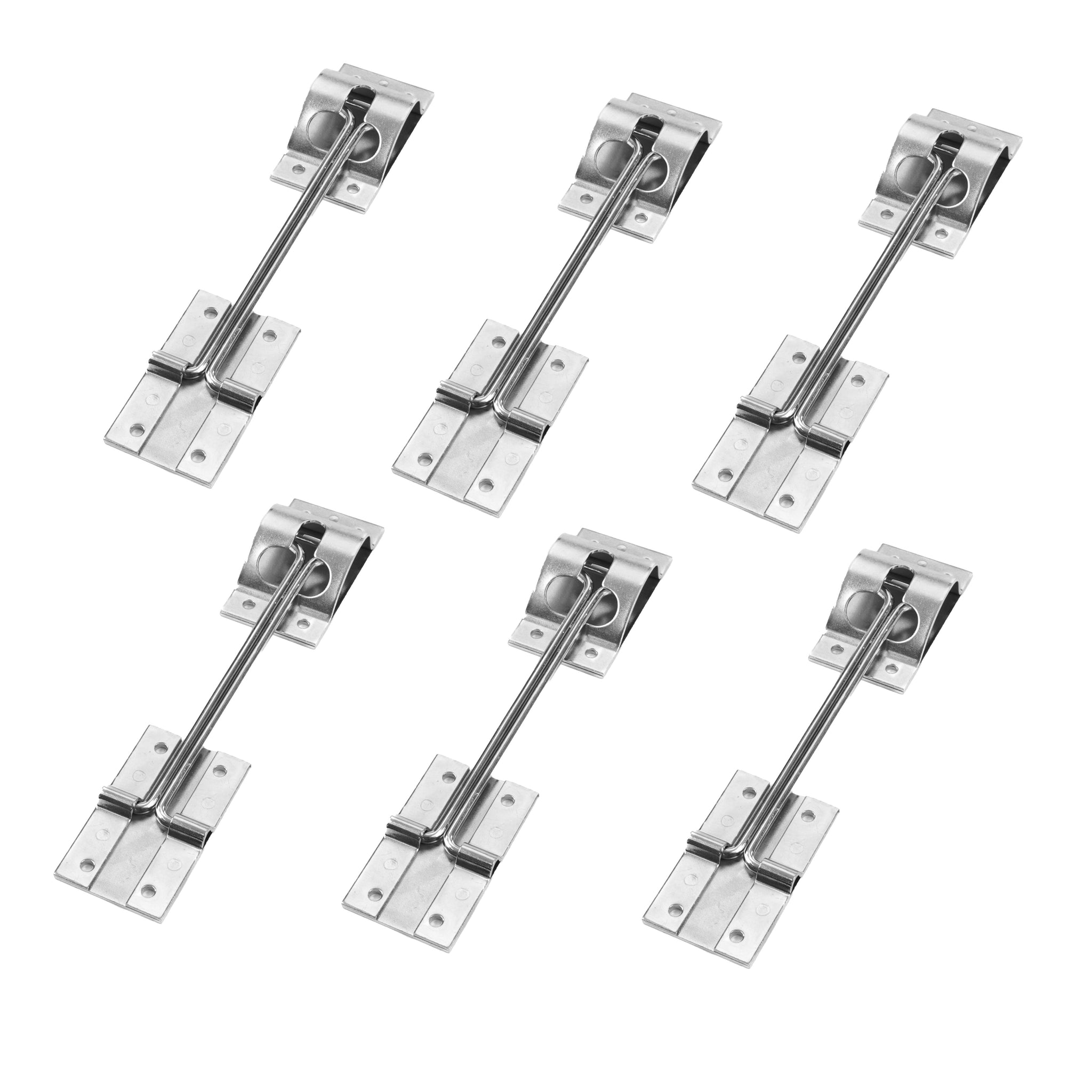 Red Hound Auto 6 Metal T-Style Door Holder Entry Door Catches 6 Inch Long Compatible with RV Trailer Camper Exterior Door Hold Hook & Keeper Hardware Zinc Plated Steel