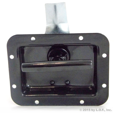RV Paddle Lock Black Folding T Handle Compatible with Travel Trailer Compartments Utility Body Underbody Box Replacement for some OEM