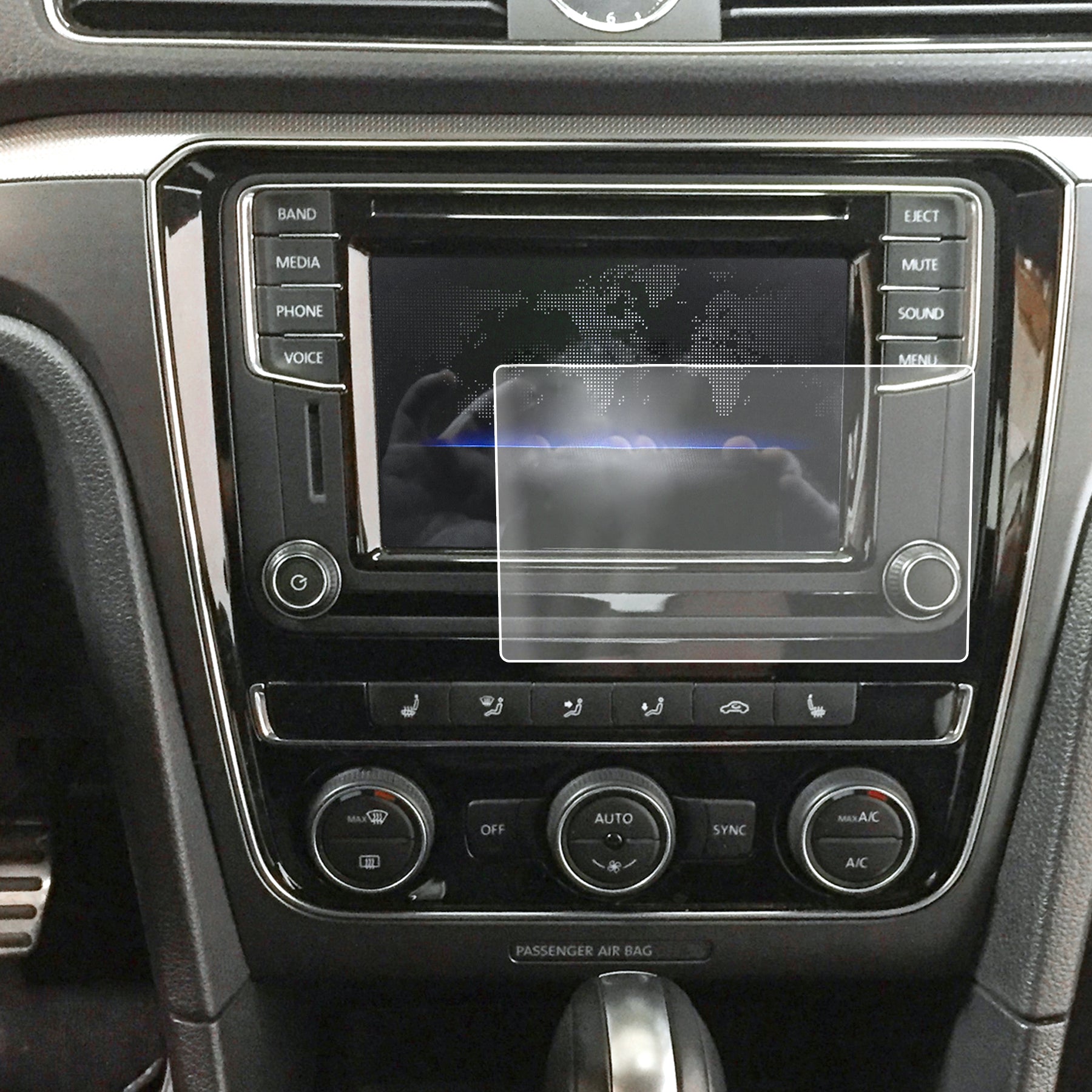 Red Hound Auto 2014-2018 Compatible with Volkswagen Passat App-Connect Car-net Screen Saver 1pc Custom Fit Invisible High Clarity Touch Display Protector Minimizes Fingerprinting 6.3 Inch