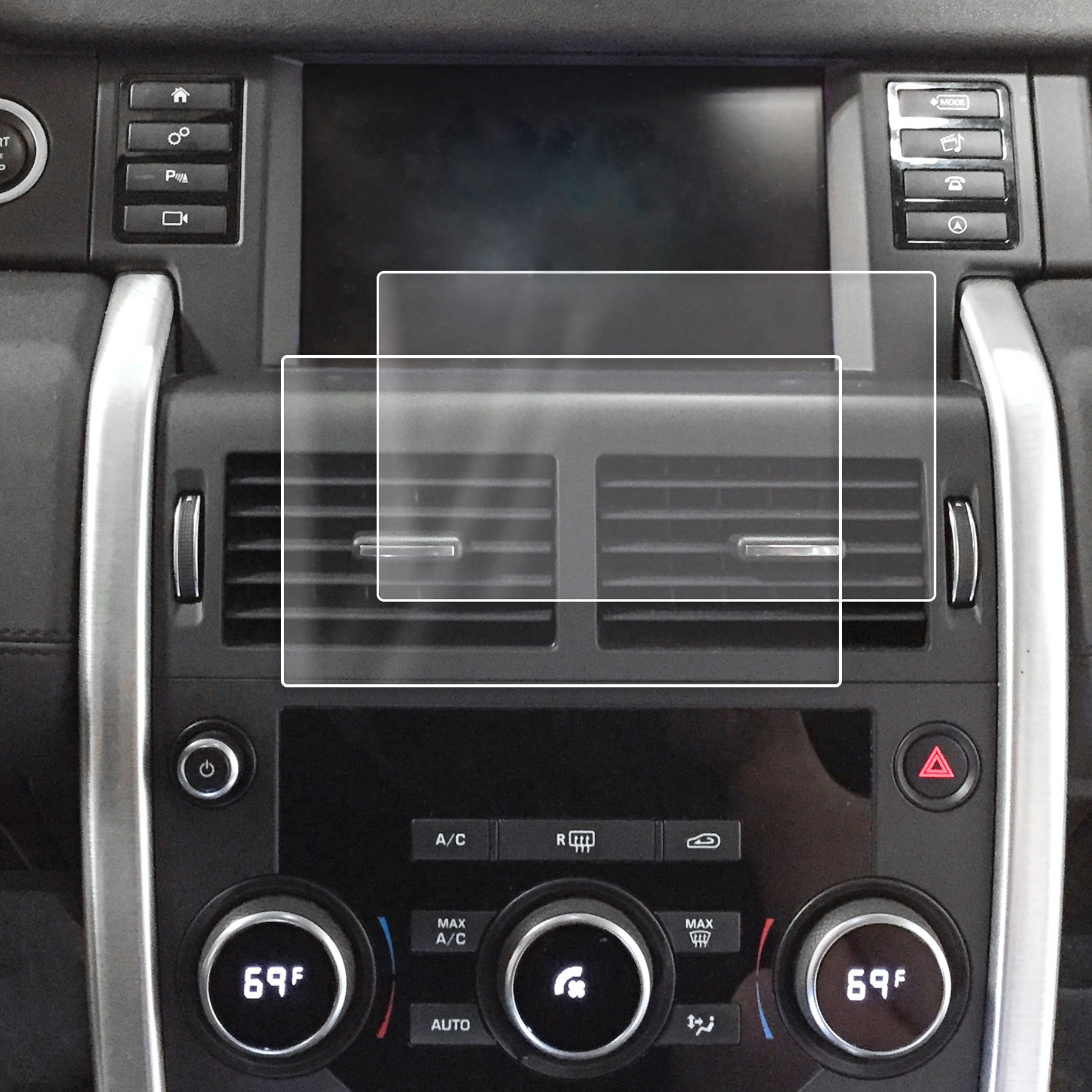 Red Hound Auto 2015-2018 Compatible with Land Rover Discovery Sport InControl Screen Saver 2pc Custom Fit Invisible High Clarity Touch Display Protector Minimizes Fingerprinting 8 Inch
