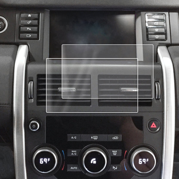 Red Hound Auto 2015-2018 Compatible with Land Rover Discovery Sport InControl Screen Saver 2pc Custom Fit Invisible High Clarity Touch Display Protector Minimizes Fingerprinting 8 Inch