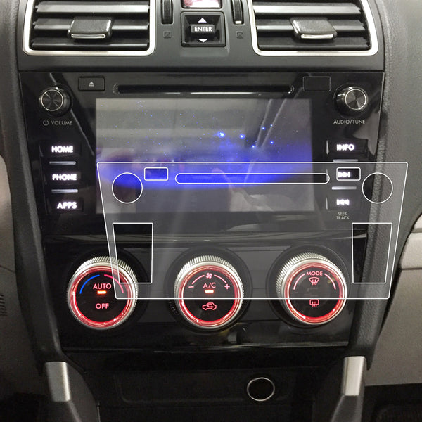 Red Hound Auto Touch Display Protector 2016-2018 Compatible with Subaru Forester Starlink Screen Saver 1pc Custom Fit Invisible High Clarity Minimizes Fingerprinting 7 Inch