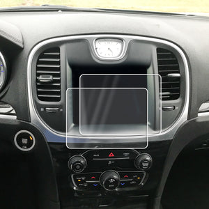 Red Hound Auto Screen Saver 2pc Compatible with Chrysler 300 Uconnect 2011-2019 Invisible High Clarity Touch Display Protector Minimizes Fingerprints 8.4 Inch