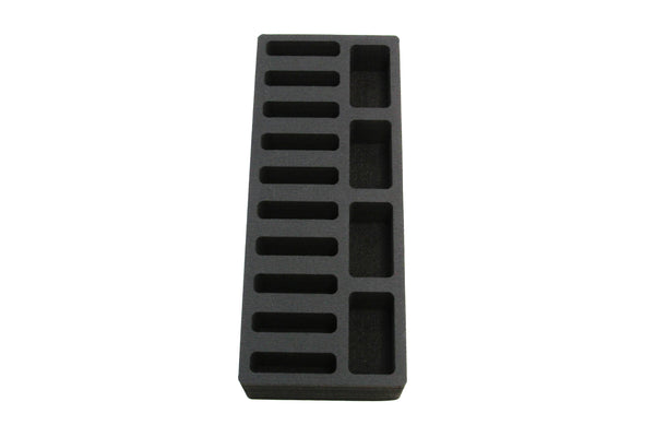 Polar Whale Compact Drawer Organizer Compatible with IKEA Alex Tray Washable Waterproof Insert for Home Bathroom Bedroom Office  5.75 x 14.5 x 2.25 Inches 14 Compartments Black