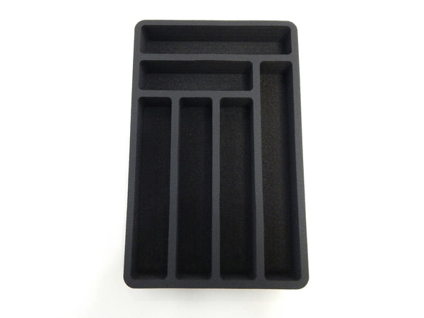 Polar Whale Flatware Silverware Drawer Organizer for Rv and Campers Cutlery Forks Knives Spoons Non-Slip Waterproof Compact Tray Insert  9.5 X 14.9 X 2 Inch 6 Slot Great for Home Kitchen