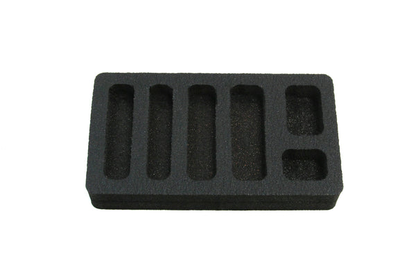 Polar Whale 2 Coin Organizer Trays Insert for Desktop or Drawer Quarters Nickels Dimes Pennies and More Holder Office Home Waterproof Washable  6.3 X 3.5 X 1 Inches 6 Compartments Black