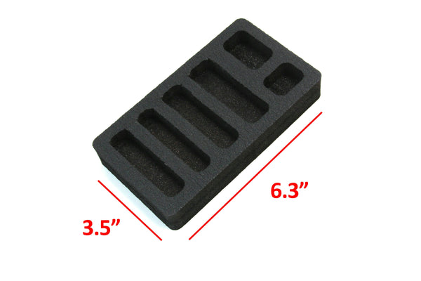 Polar Whale 2 Coin Organizer Trays Insert for Desktop or Drawer Quarters Nickels Dimes Pennies and More Holder Office Home Waterproof Washable  6.3 X 3.5 X 1 Inches 6 Compartments Black