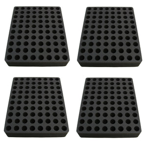 Polar Whale 4 Lipstick Drawer Organizers Compatible with IKEA Alex Tray Washable Waterproof Insert for Home Bathroom Bedroom Office  11.5 x 14.5 x 2.25 Inches 80 Compartments Black