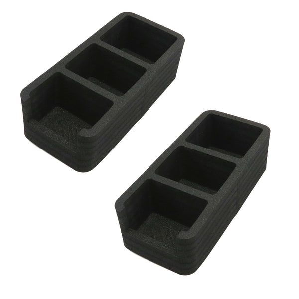 Polar Whale 2 Food Storage Organizers Bin Tray for Kitchen Pantry Cabinet Cupboard Countertop for Spice Pouches Hot Chocolate Dressing Mixes Sugar Packets Waterproof Washable 5" Wide x 11" Long 2 Pack