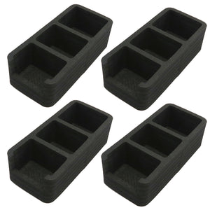 Polar Whale 4 Food Storage Organizers Bin Tray for Kitchen Pantry Cabinet Cupboard Countertop for Spice Pouches Hot Chocolate Dressing Mixes Sugar Packets Waterproof Washable 5" Wide x 11" Long 4 Pack