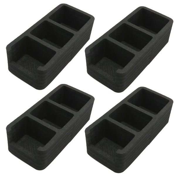 Polar Whale 4 Food Storage Organizers Bin Tray for Kitchen Pantry Cabinet Cupboard Countertop for Spice Pouches Hot Chocolate Dressing Mixes Sugar Packets Waterproof Washable 5" Wide x 11" Long 4 Pack