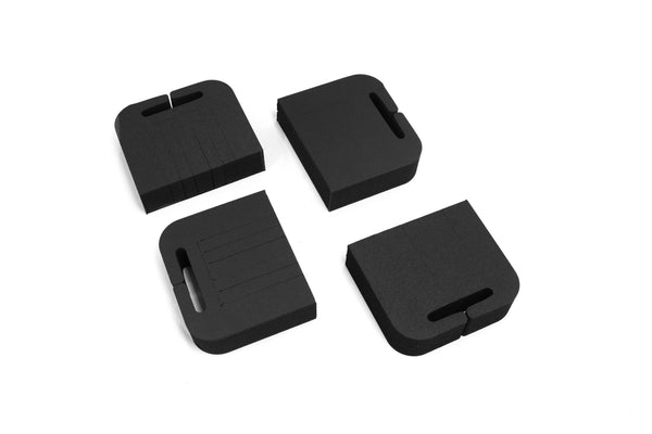 Polar Whale Tv Edge Protectors Set 7.5 By 6.5 Inches Professional Grade with Cargo Slot for Boxing Moving Shipping Transport Black High Density Foam Monitor Laptop Reusable Secure Fit Pack of 48