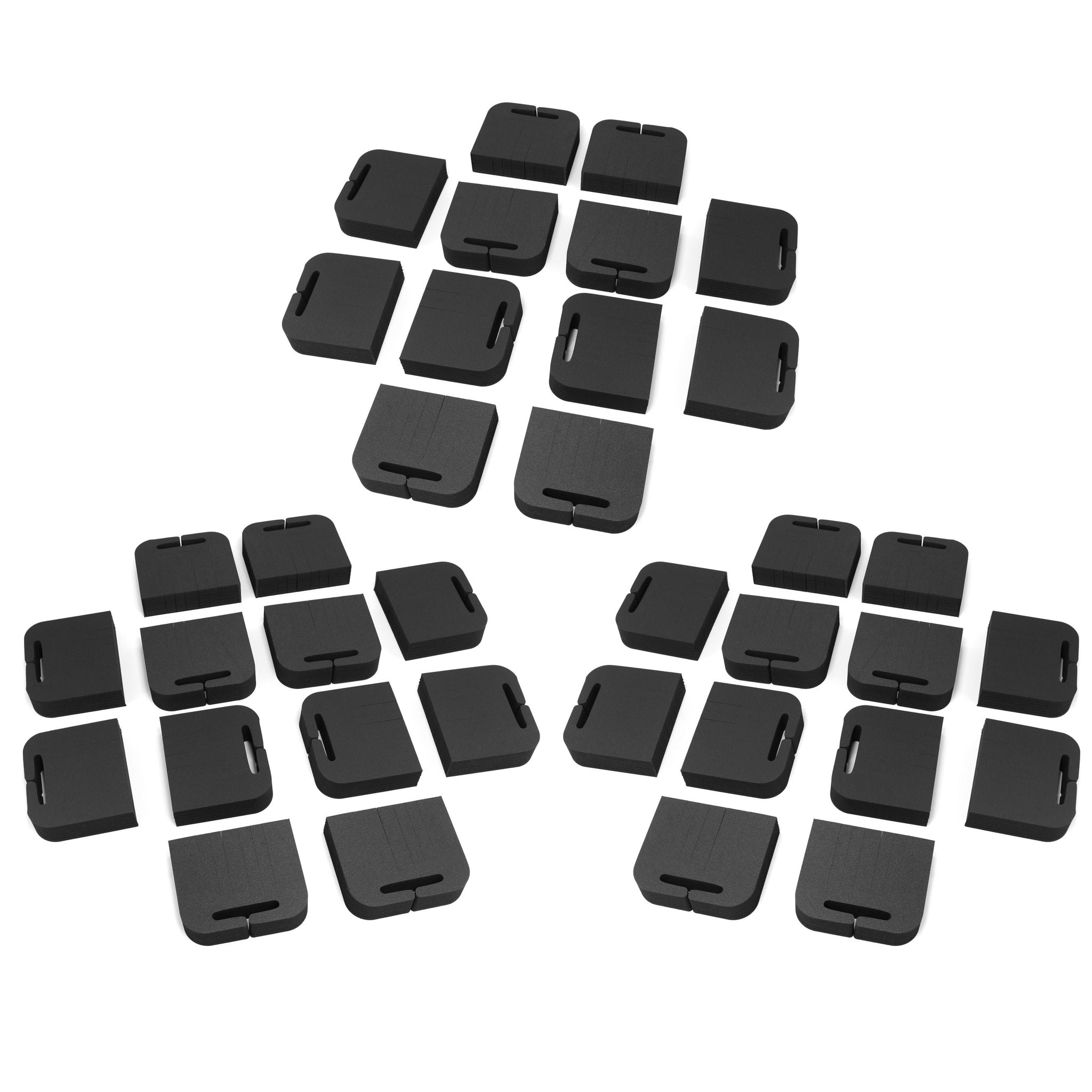 Polar Whale Tv Edge Protectors Set 7.5 By 6.5 Inches Professional Grade with Cargo Slot for Boxing Moving Shipping Transport Black High Density Foam Monitor Laptop Reusable Secure Fit Pack of 36