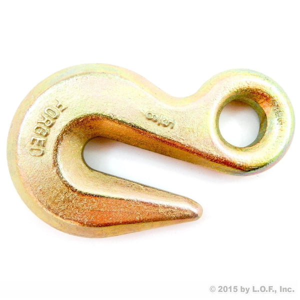 Red Hound Auto (1) Forged 5/8 Inches Eye Grab Hook - Grade 70