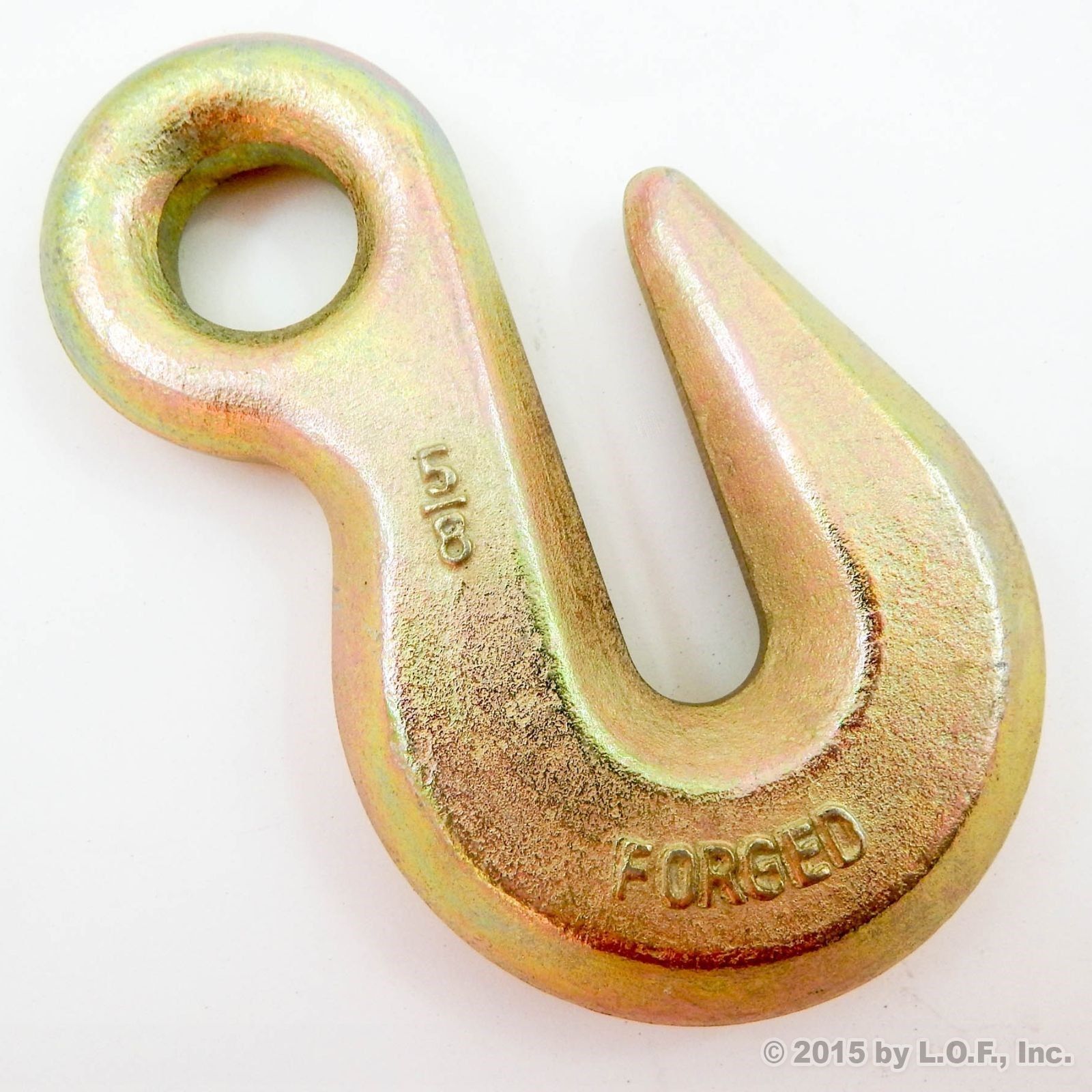 Red Hound Auto (1) Forged 5/8 Inches Eye Grab Hook - Grade 70
