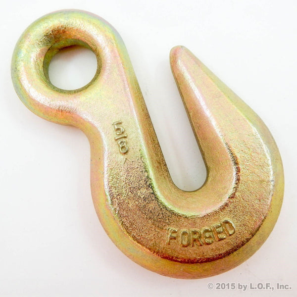 Red Hound Auto (1) Forged 5/8 Inches Eye Grab Hook - Grade 70