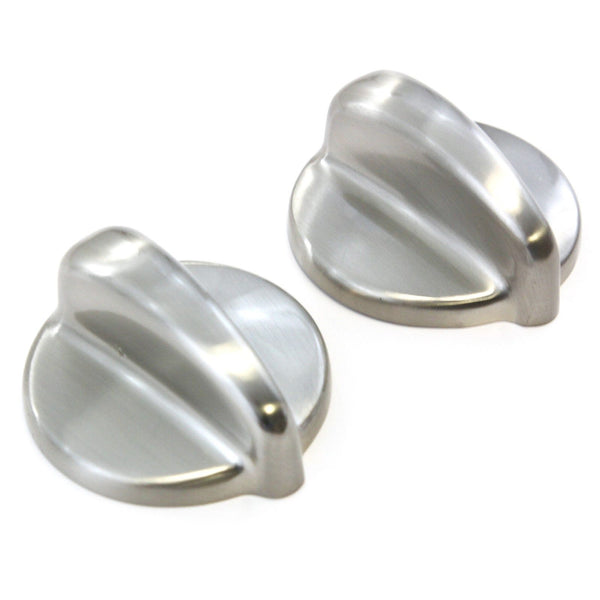 Red Hound Auto 2 Range Top Surface Burner Metal Knobs Replacement Compatible with General Electric Hotpoint WB03T10266