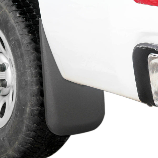 2007-2013 Compatible with Chevy Silverado Mud Flaps Guards Splash Rear Molded 2pc Set