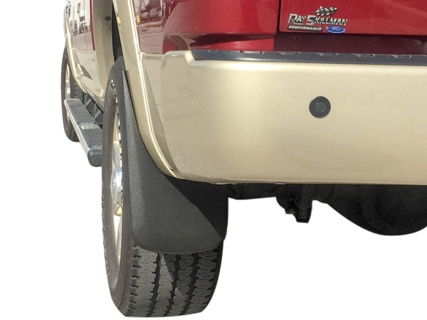 Red Hound Auto Premium Mud Flaps Splash Guards Compatible with Dodge Ram (1500 2009-2018, 1500 Classic 2019, 2500 3500 2010-2018) Molded Rear Only 2 Piece Set (for Trucks with OEM Fender Flares)