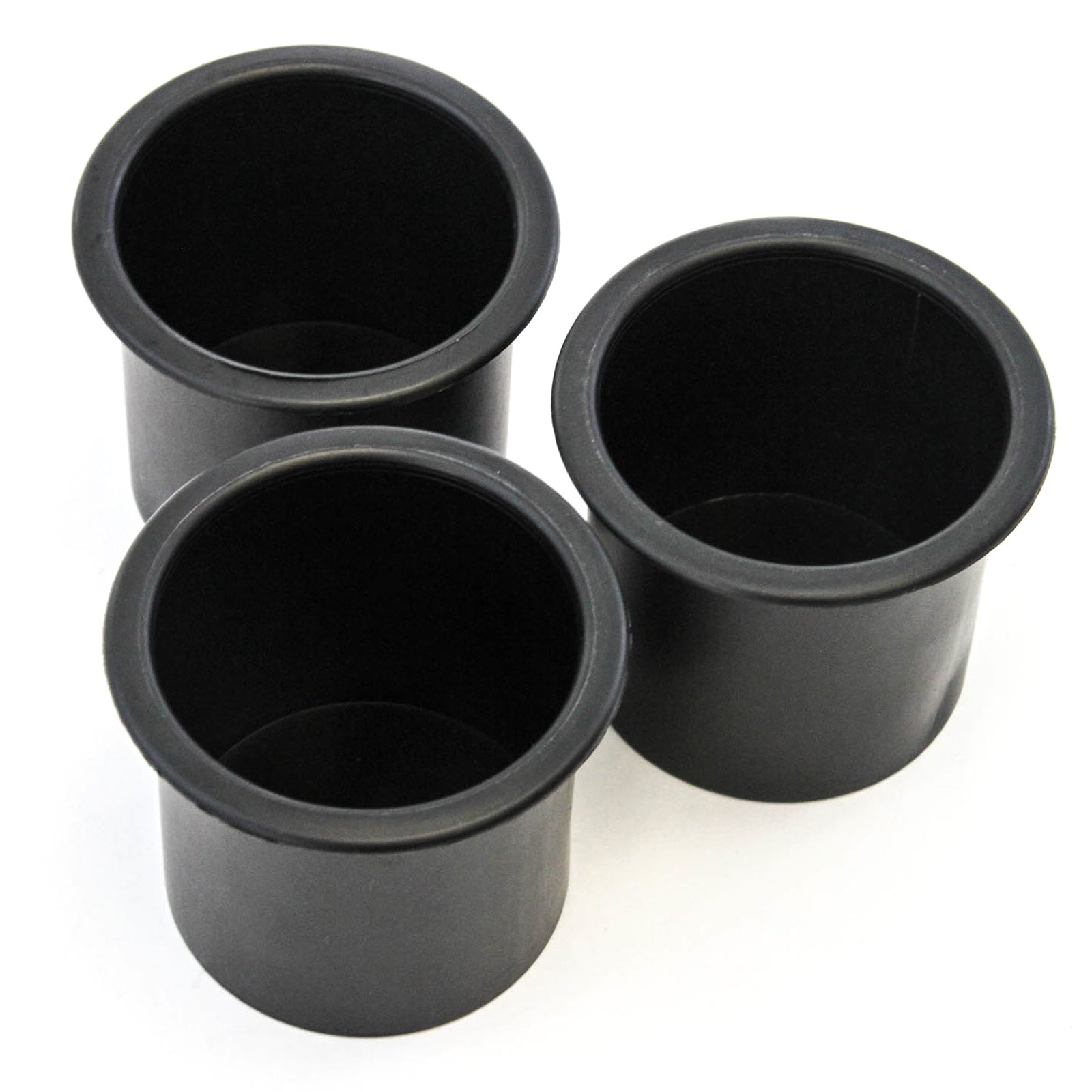 Red Hound Auto 3 Front Center Console Cup Holder Inserts for 2013-2017 Compatible with Ram 1500 Black Plastic Liners
