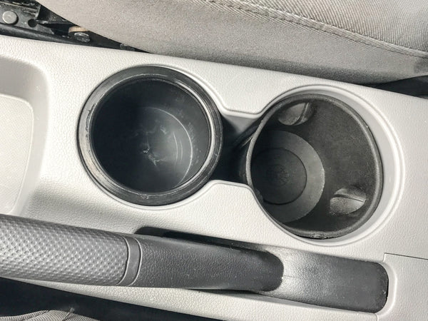 Center Console Rear Cup Holder Insert 2010-2017 Compatible with Hyundai Accent Liner Black Replacement