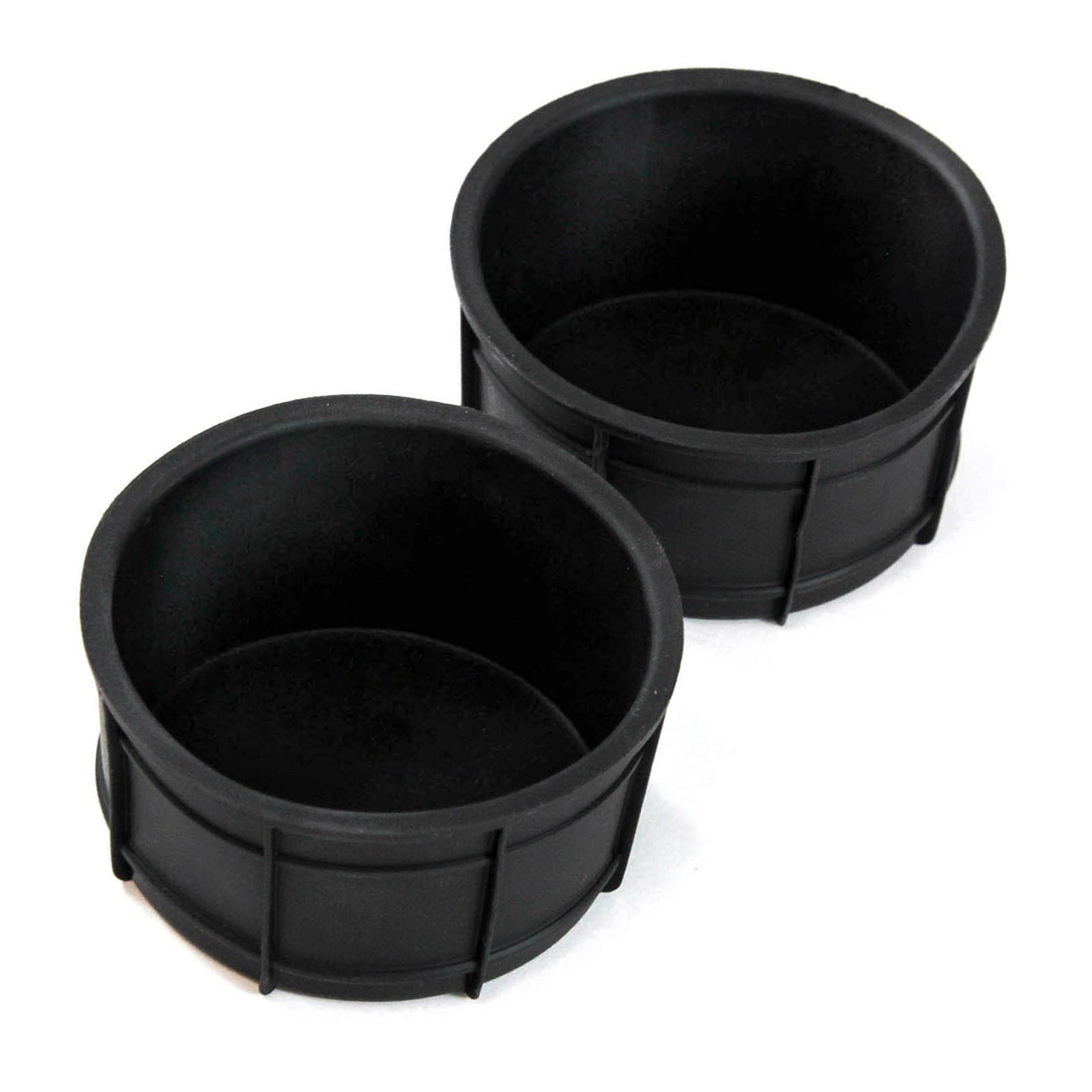 Red Hound Auto 2 Front Seat Floor Cup Holder Inserts 2001-2006 Compatible with GMC Sierra Liners Crew Cab Replacement