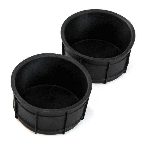 Red Hound Auto 2 Front Seat Floor Cup Holder Inserts 2001-2006 Compatible with GMC Sierra Liners Crew Cab Replacement