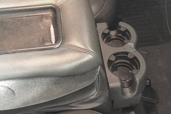 Red Hound Auto 2 Front Seat Floor Cup Holder Inserts 2001-2006 Compatible with GMC Sierra Liners Crew Cab Replacement