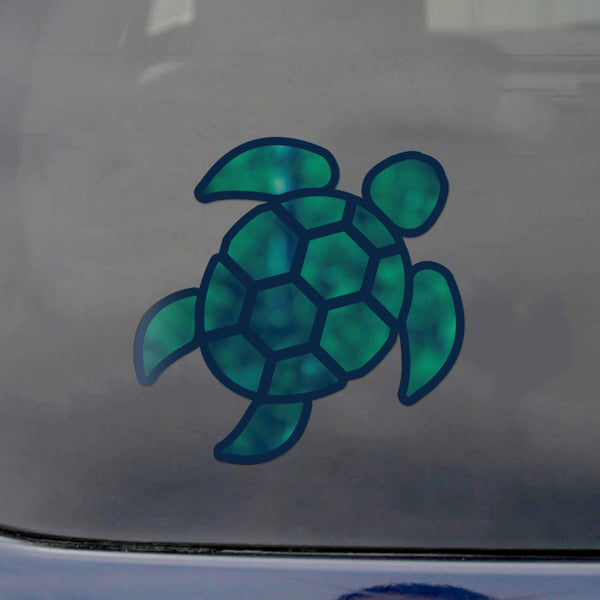 Red Hound Auto Sea Turtle Blue Green Swirl Sticker Decal Wall Tumbler Cup Window Car Truck Laptop 2.5 Inches