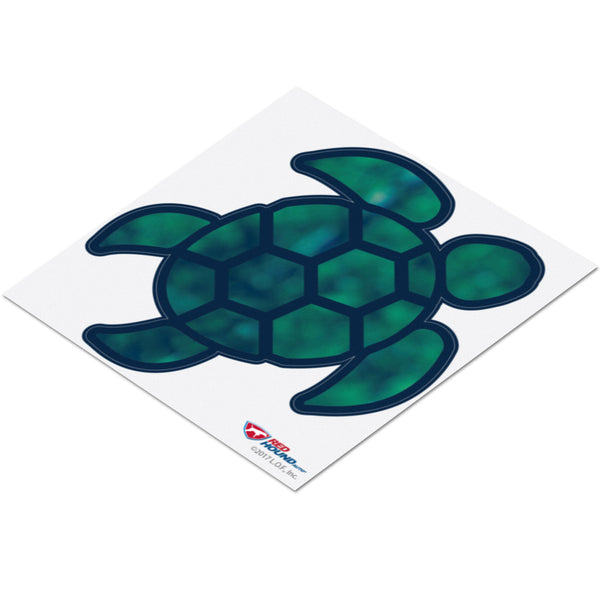 Red Hound Auto Sea Turtle Blue Green Swirl Sticker Decal Wall Tumbler Cup Window Car Truck Laptop 2.5 Inches