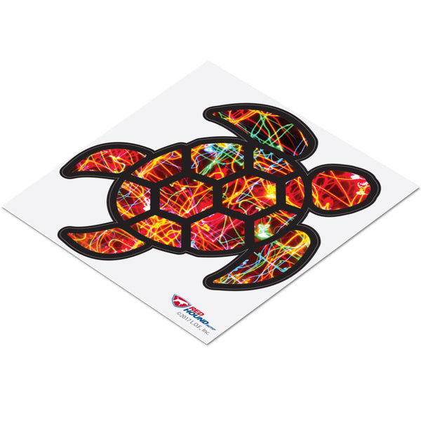 Red Hound Auto Sea Turtle Light Show Sticker Decal Wall Tumbler Cup Window Car Truck Laptop 2.5 Inches