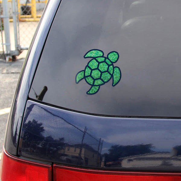 Red Hound Auto Sea Turtle Grass Green Sticker Decal Wall Tumbler Cup Window Car Truck Laptop 4 Inches