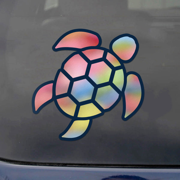Red Hound Auto Sea Turtle Pink Swirl Sticker Decal Wall Tumbler Cup Window Car Truck Laptop 2.5 Inches