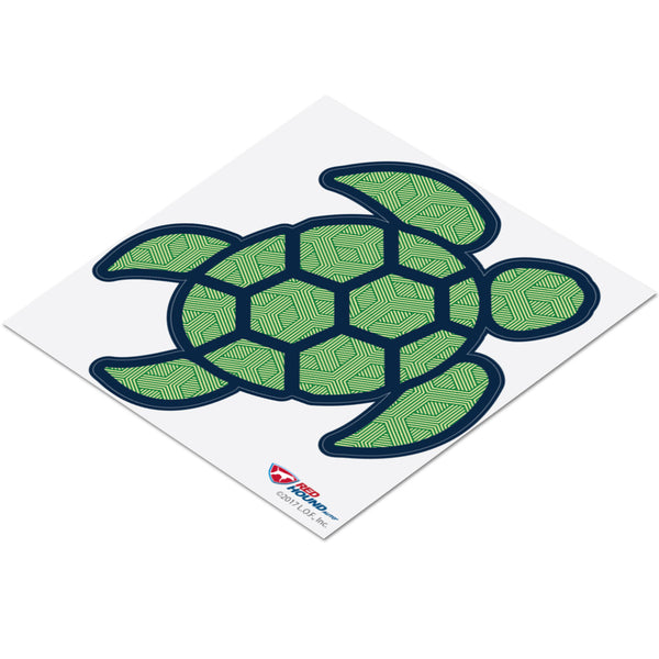 Red Hound Auto Sea Turtle Geometric Green Sticker Decal Wall Tumbler Cup Window Car Truck Laptop 4 Inches