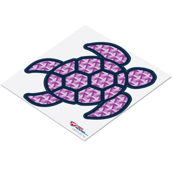 Red Hound Auto Sea Turtle Geometric Purple Sticker Decal Wall Tumbler Cup Window Car Truck Laptop 2.5 Inches