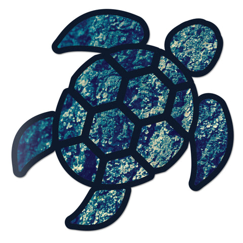 Red Hound Auto Sea Turtle Ocean Floor Blue Sticker Decal Wall Tumbler Cup Window Car Truck Laptop 6 Inches