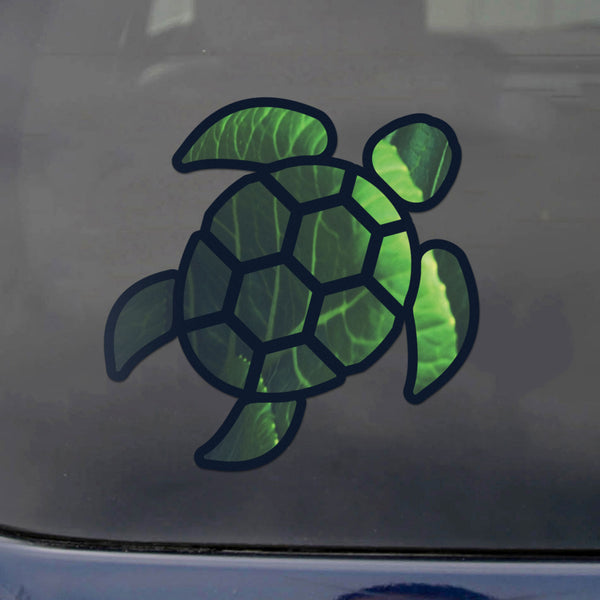 Red Hound Auto Sea Turtle Leaf Green Sticker Decal Wall Tumbler Cup Window Car Truck Laptop 2.5 Inches
