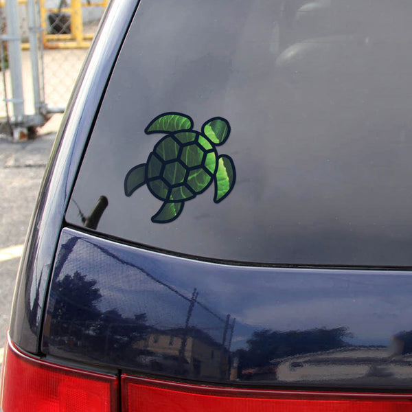 Red Hound Auto Sea Turtle Leaf Green Sticker Decal Wall Tumbler Cup Window Car Truck Laptop 4 Inches