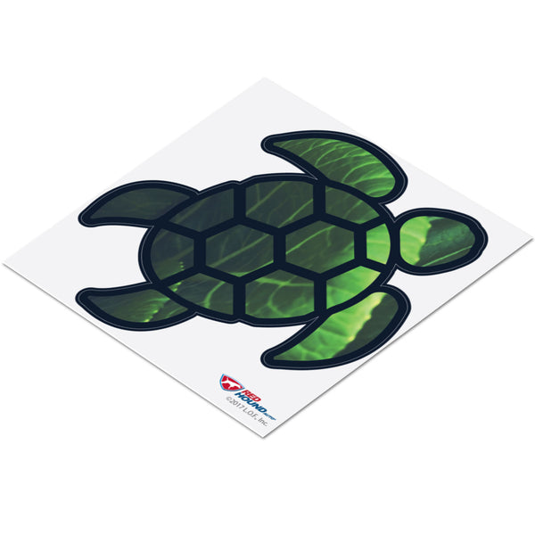 Red Hound Auto Sea Turtle Leaf Green Sticker Decal Wall Tumbler Cup Window Car Truck Laptop 2.5 Inches