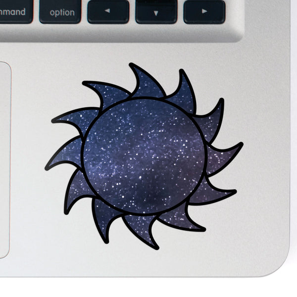 Sun Decal Space Sticker Vinyl Rear Window Car Truck Laptop Sun Solar Travel Mug Water and Fade Resistant 2.5 Inches