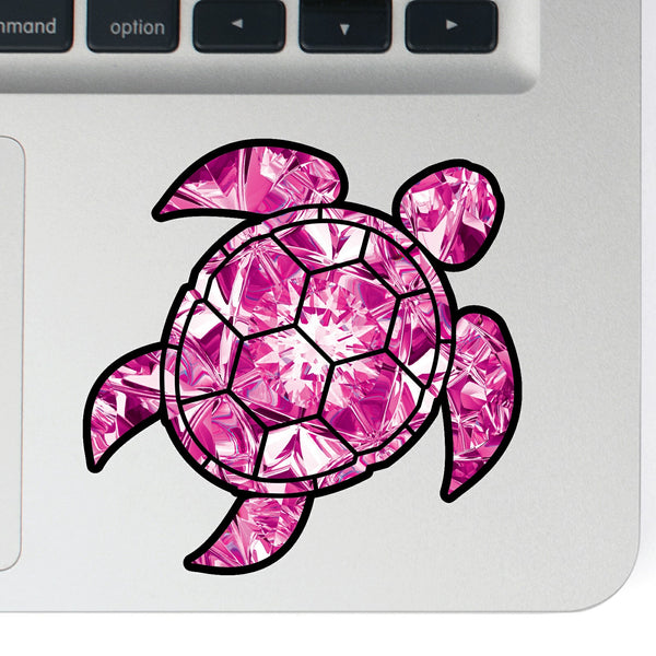 Alexandrite Sea Turtle Birthstone Decal June Print Sticker Vinyl Rear Window Car Truck Laptop Gem Travel Mug Water and Fade Resistant 2.5 Inches