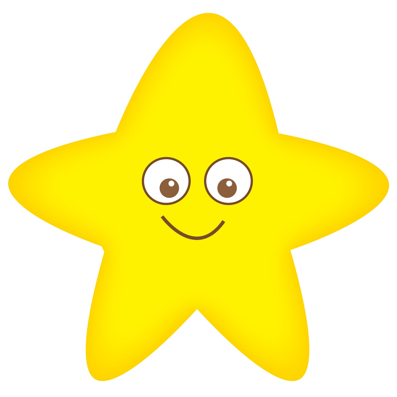 Star Smiling Wall Decal Graphic Peel and Stick Removable 1 Foot Wide 12 Inch  Baby Nursery Sticker