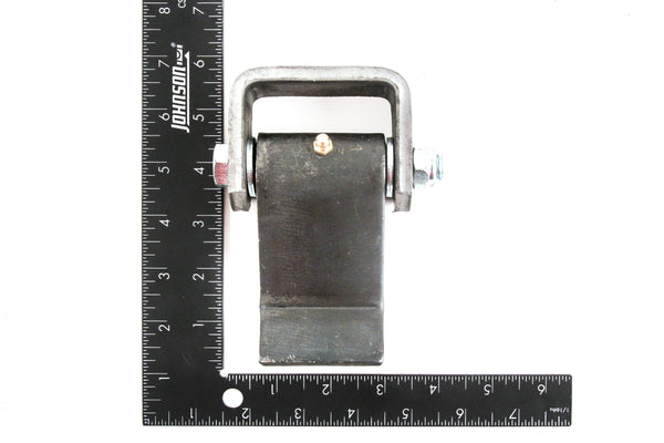 Red Hound Auto Qty 2 Steel Strap Style Short Leaf Hinge with Grease Zerk Fitting Weld-on Heavy Duty Greaseable Trailer Truck Body Gate Door Hinge