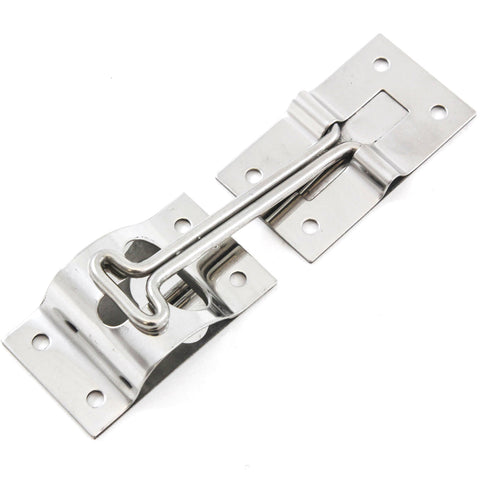Red Hound Auto Trailer 4 Inches T-Style Entry Door Catch Holder Metal Bracket Hook Keeper Stainless