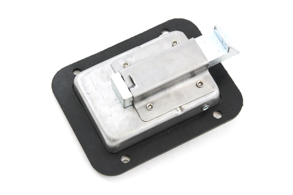 Red Hound Auto 2 SS Steel Door Lock Trailer Toolbox Handle Latch 4-5/8 Inches 3-5/8 Inches Paddle Key Cover