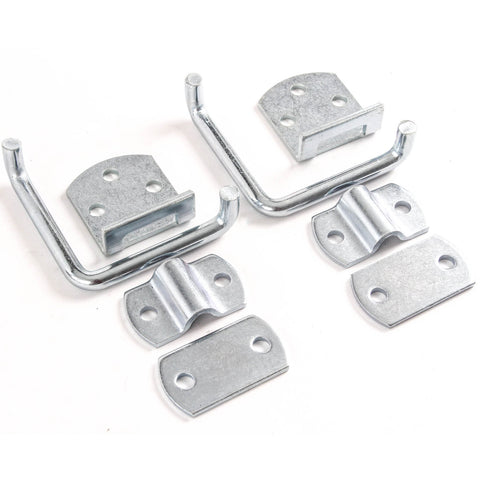 Red Hound Auto Qty 2 Stake Body Rack Straight Mount Bent Bracket Gate Corner Latch Set Security Set Utility Trailer Wood