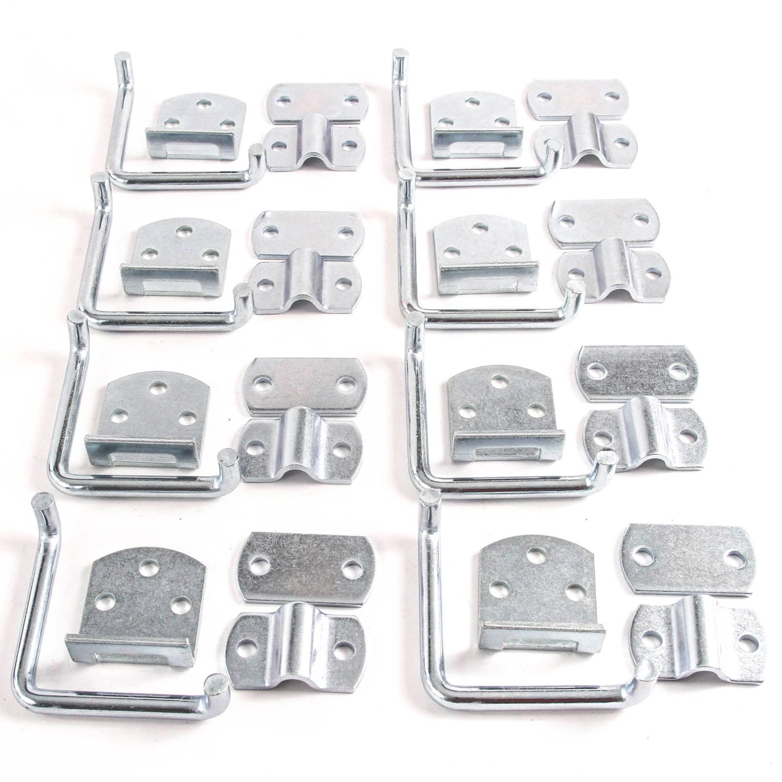 Red Hound Auto Qty 8 Stake Body Rack Straight Mount Bent Bracket Gate Corner Latch Set Security Set Utility Trailer Wood