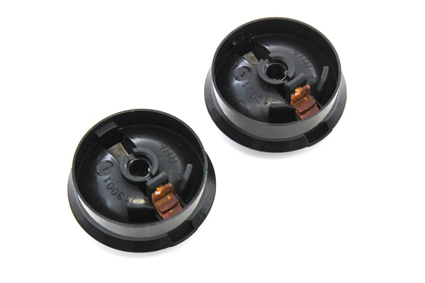 2 Control Knobs Fan Heater AC 2005-2011 Compatible with Toyota Tacoma Temperature Black (Orange Indicator)