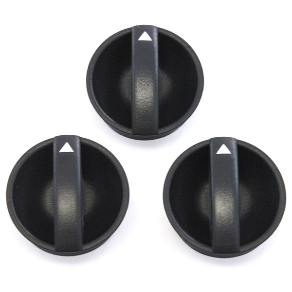 3 Control Knobs Fan Heater AC 2012-15 Compatible with Toyota Tacoma Temperature Clear Black